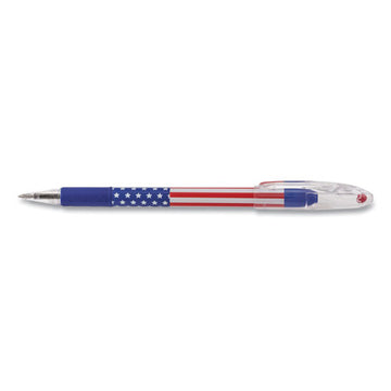 Pentel® R.s.v.p. Stars And Stripes Ballpoint Pen, Stick, Fine 0.7 Mm, Black Ink, Red-white-blue Barrel, Dozen freeshipping - TVN Wholesale